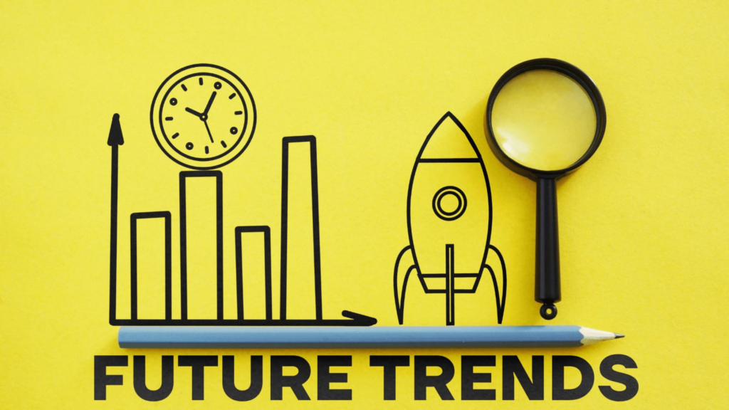 Future trends in technology and innovation illustrated with graphics